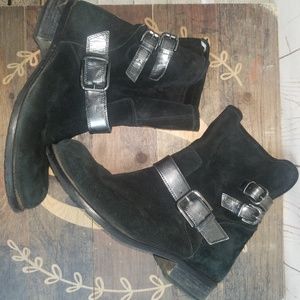 Sesto Meucci Black suede booties size 10M
